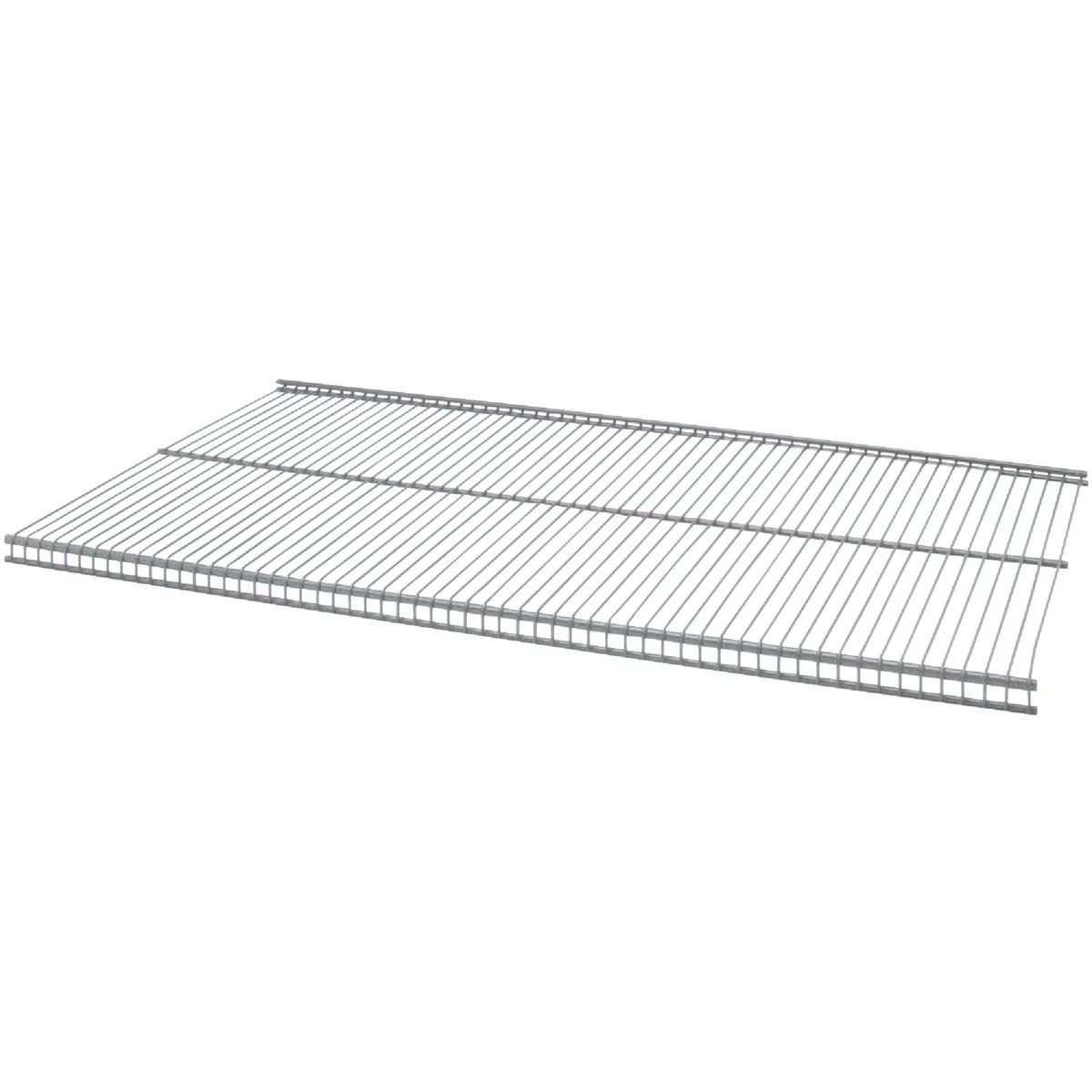 Unique Organized Living domRail 3 Ft. W. x 12 in. D Profile Ventilated Closet Shelf Nickel Superior
