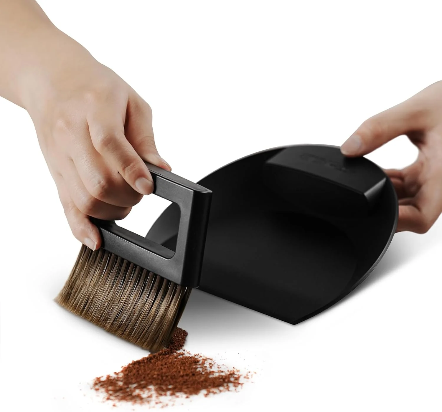 Flexible MHW-3BOMBER Small Coffee Brush Hand Broom and Dustpan Set Magnetic Small Brush and Dustpan Set Soft Bristles Smooth