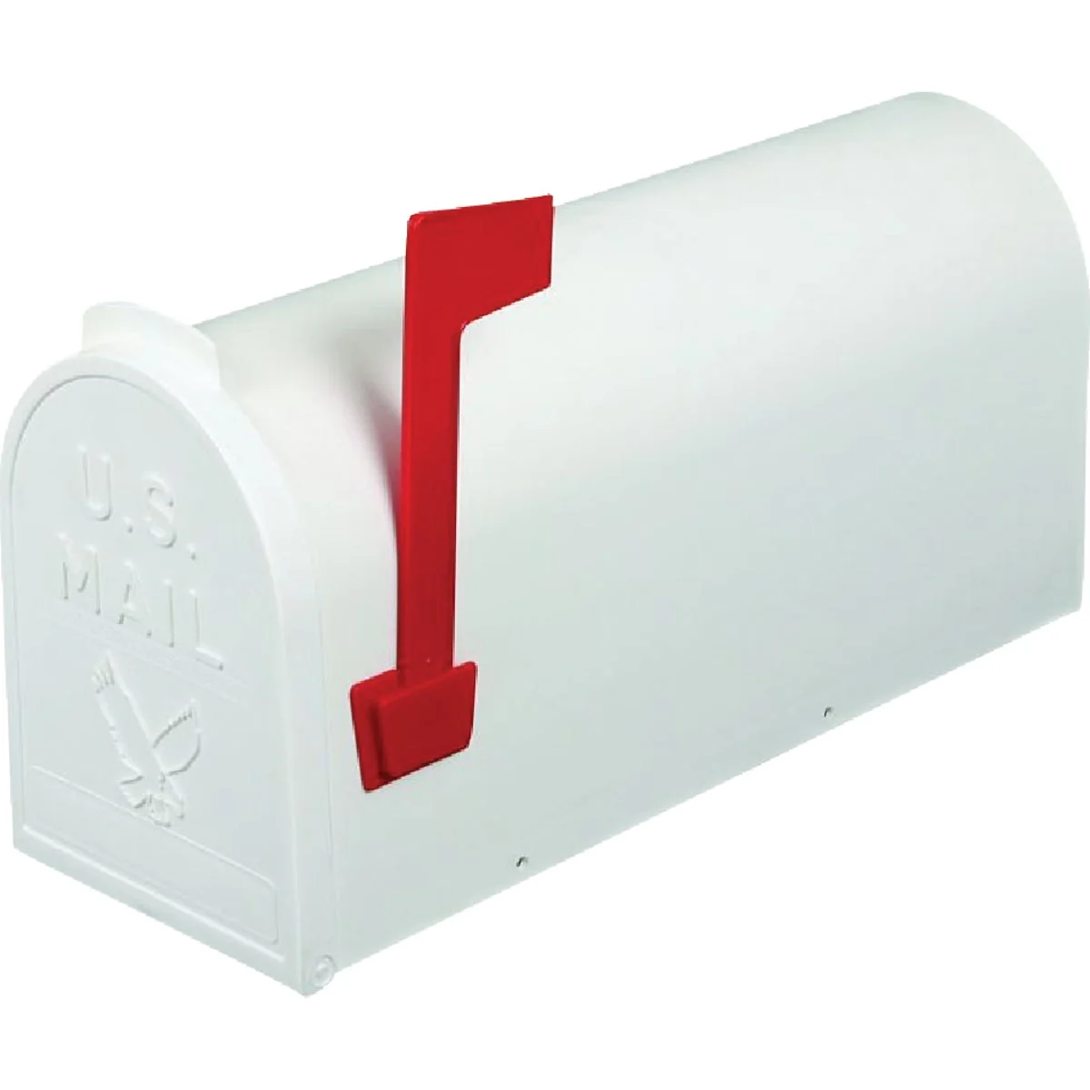 Trusted Parsons Medium White Plastic Post Mount Mailbox Modern
