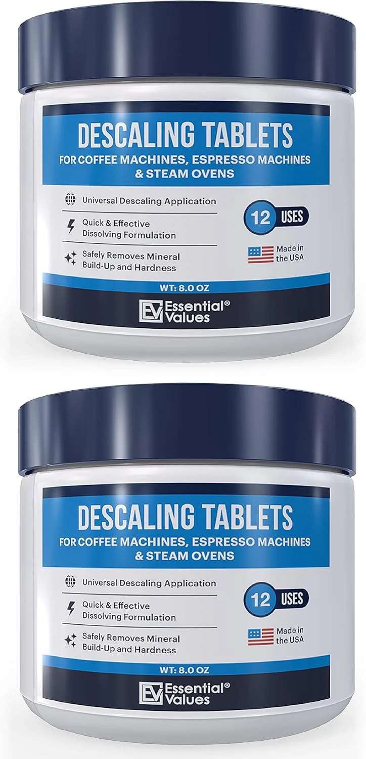 Exceptional Essential Values Descaling Tablets 24 Count Up To 24 Uses For Jura Miele Bosch Tassimo Espresso Machines and Miele Steam Ovens Fine