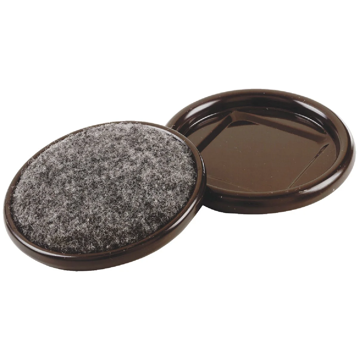 High-Performance Do it 2-1 2 In. Inner Diameter Round Metal Cup Felt Furniture Leg Cup 4-Pack Unique