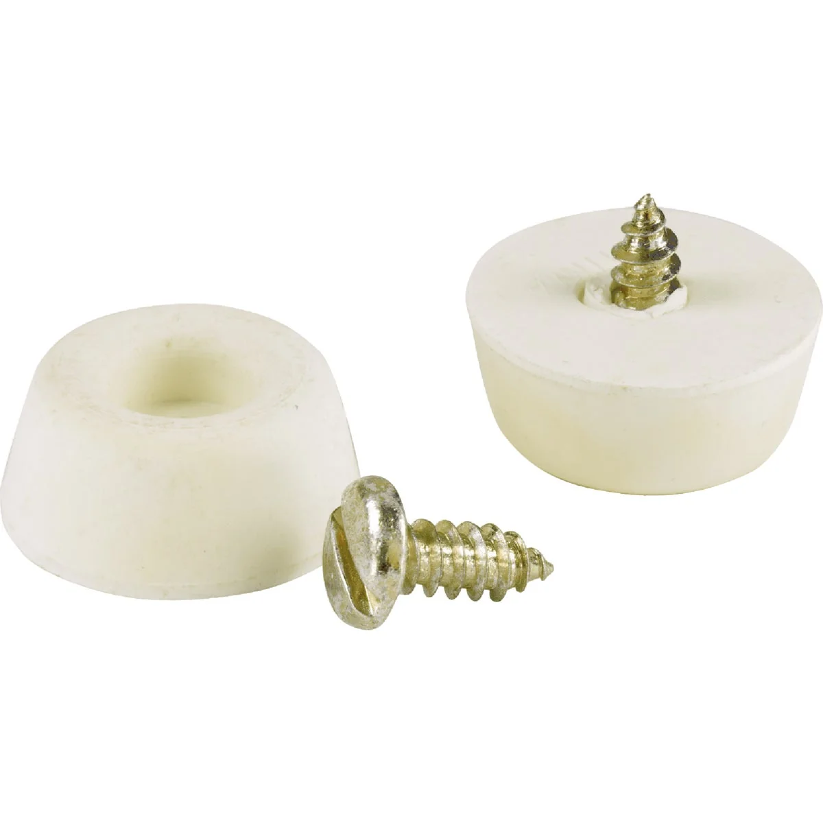 Reusable Do it 7 8 In. Round Off-White Furniture Bumpers 4-Pack Elite