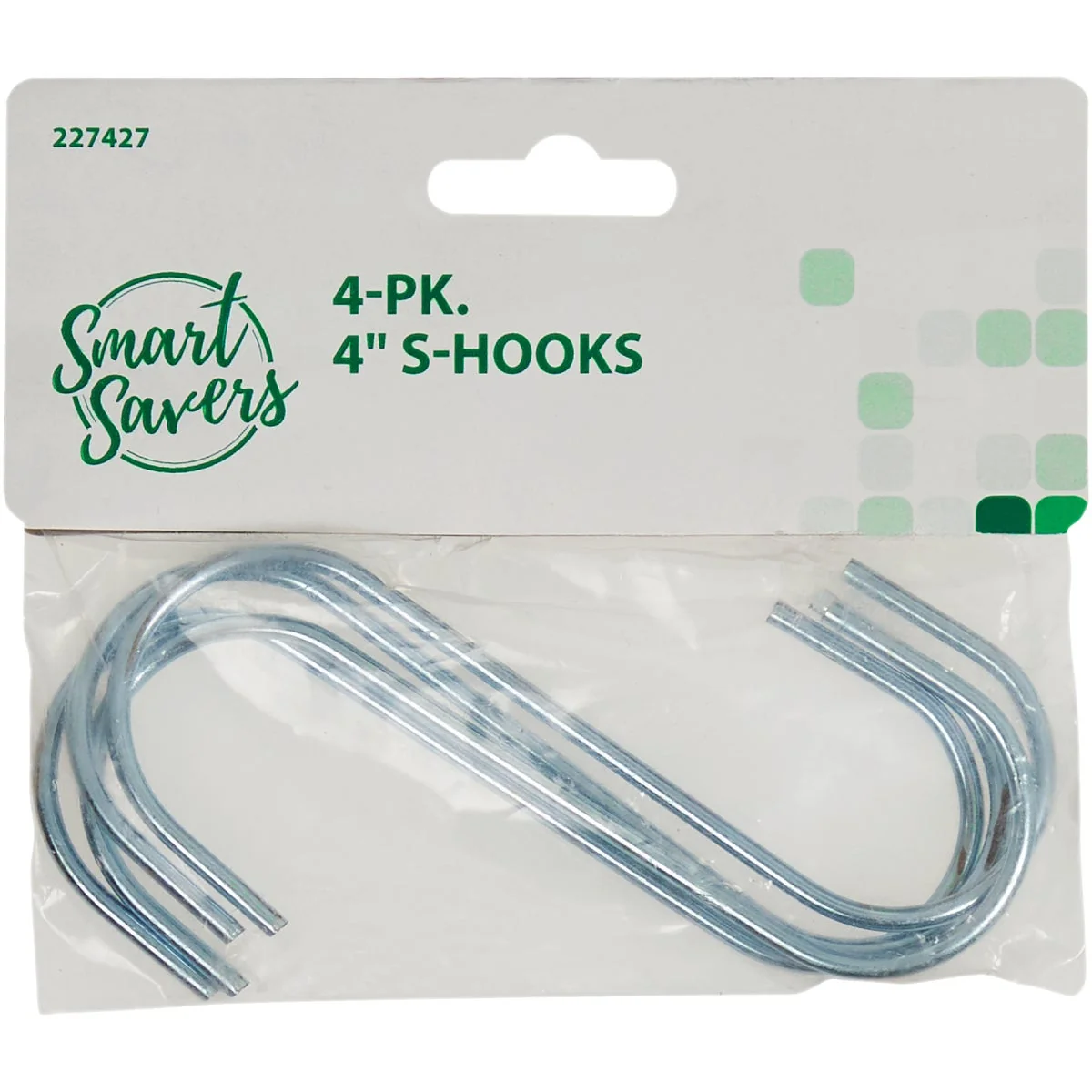 Prestigious Smart Savers 4 In. Zinc Open S Hook 4-Pack High-Performance