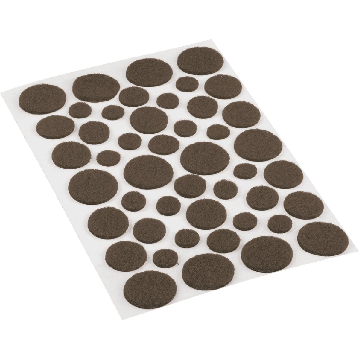 User-Friendly Do it Assorted Brown Self Adhesive Felt Pads 46-Count Classic