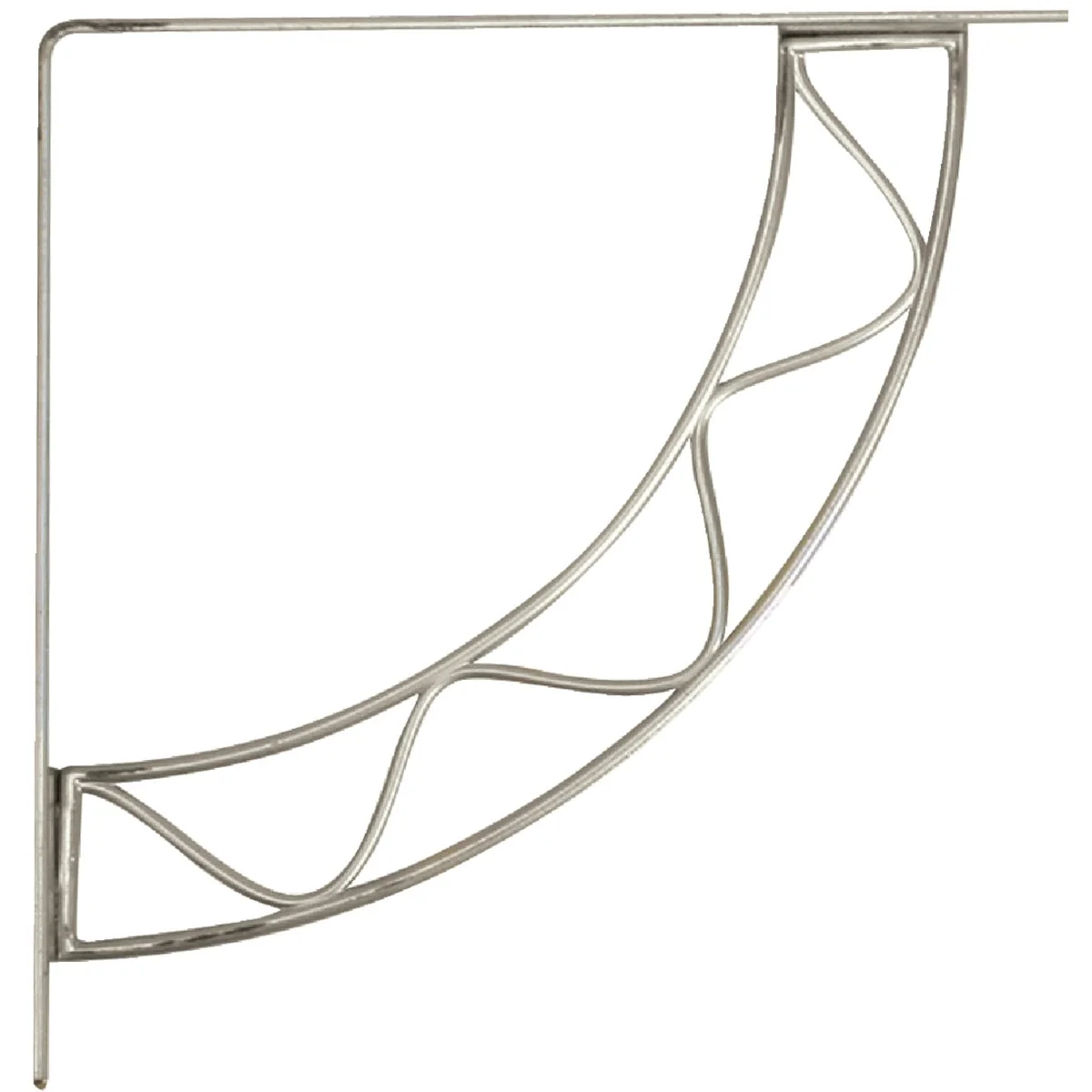 Advanced Knape Vogt 200 Series Stockton 8 In. Satin Nickel Steel Shelf Bracket Superior