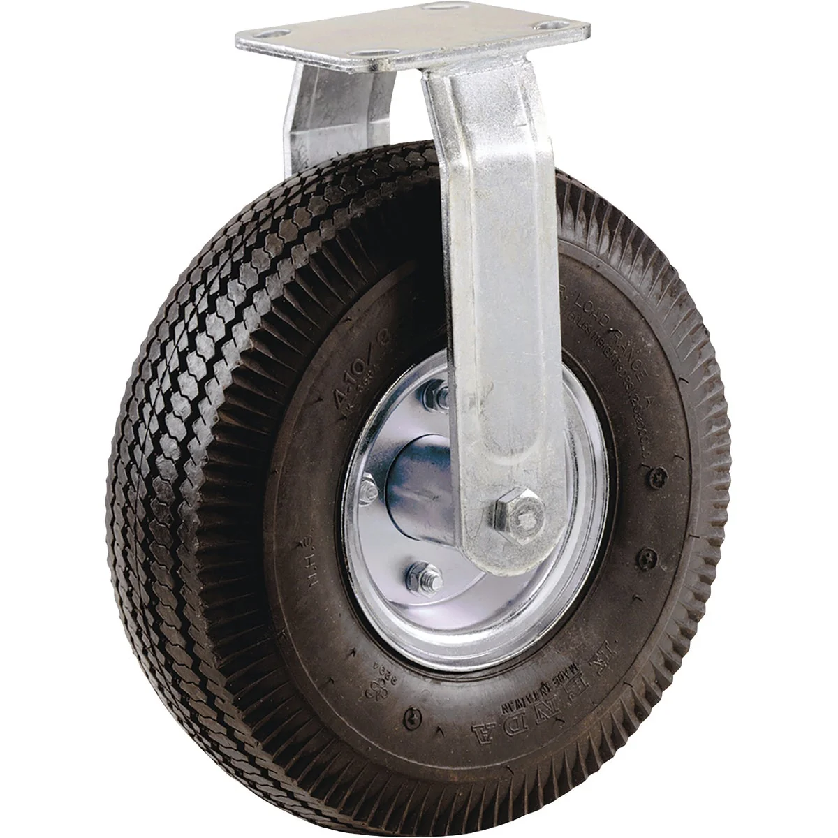 Smart Shepherd 8 In. Pneumatic Rigid Plate Caster Recyclable