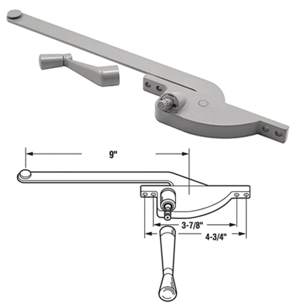 Verified Prime-Line Right Hand Teardrop Type Casement Operator Secure