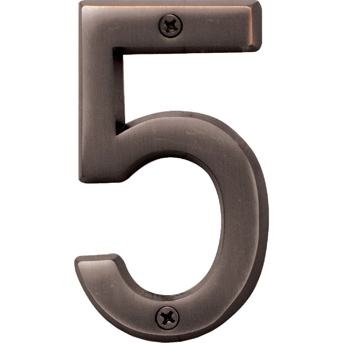 Long-Lasting Hy-Ko Prestige Series 4 In. Oil Rubbed Bronze House Number Five World-Class