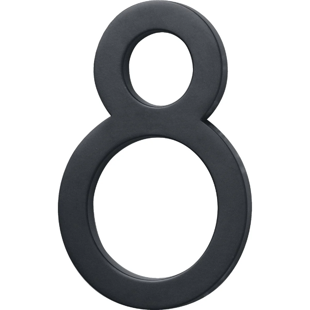Next-Generation Hy-Ko Architectural Series 6 In. Satin Black House Number Eight Optimized