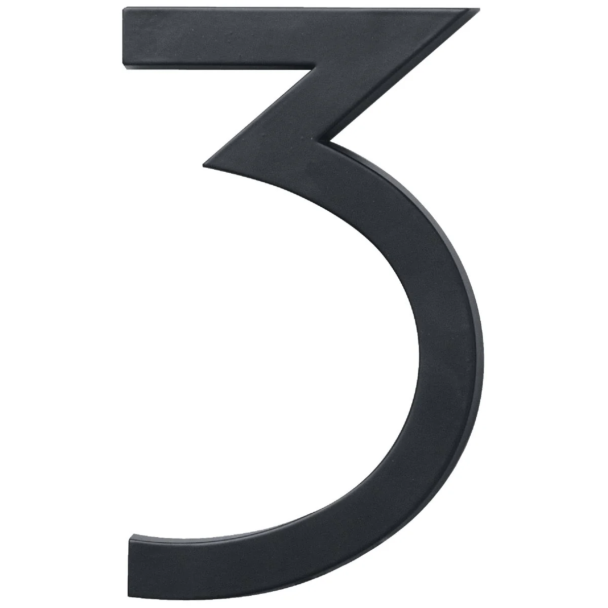 Responsible Hy-Ko Architectural Series 6 In. Satin Black House Number Three Trendy