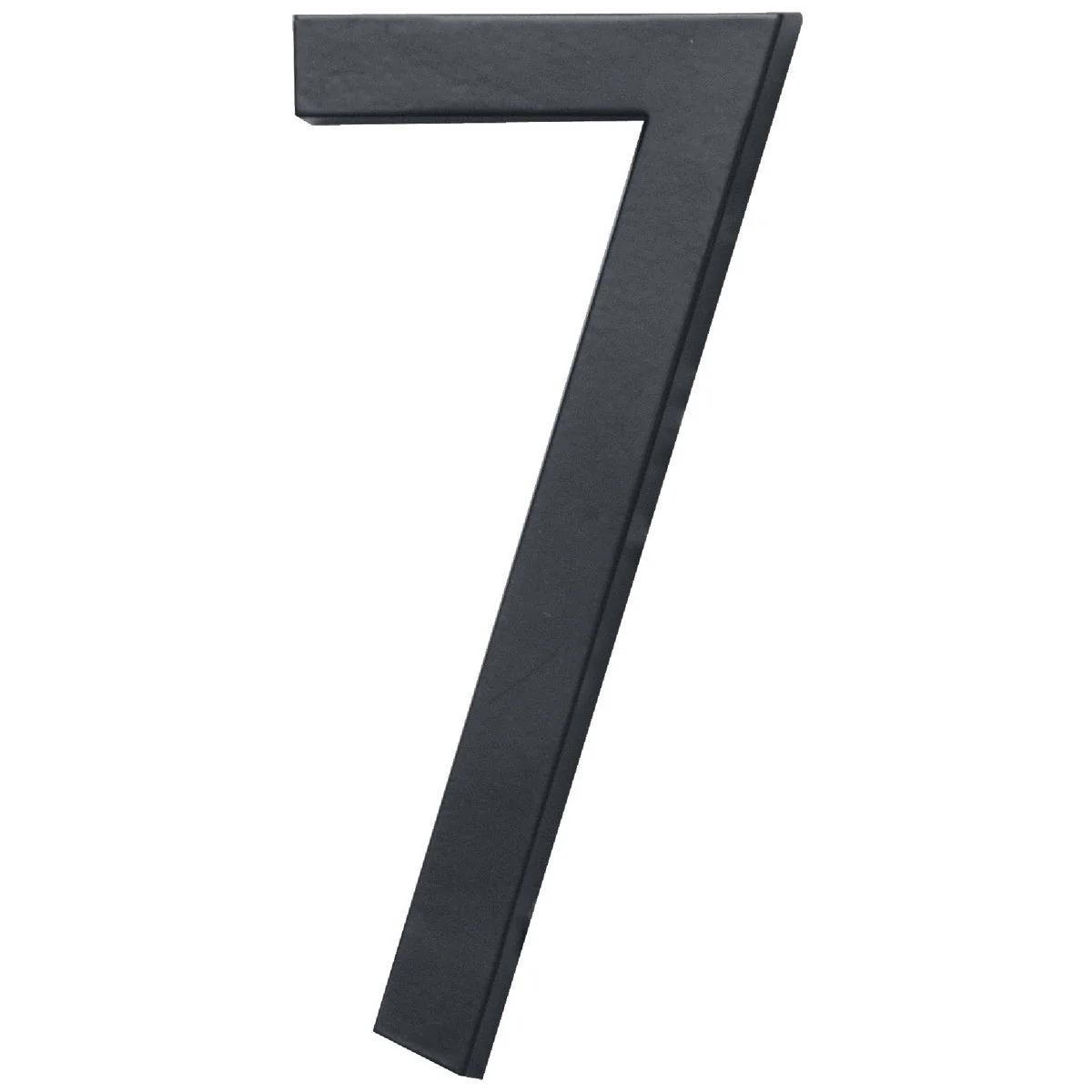 Breathable Hy-Ko Architectural Series 6 In. Satin Black House Number Seven Excellent