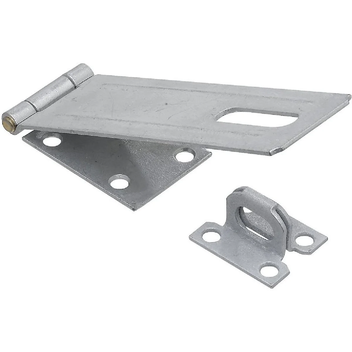 Official National 6 In. Galvanized Non-Swivel Safety Hasp
