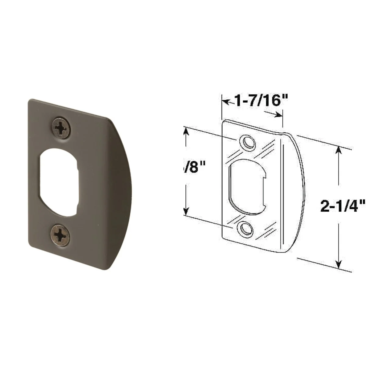 Elite Defender Security Bronze 1-3 4 In. Strike Plate Exclusive