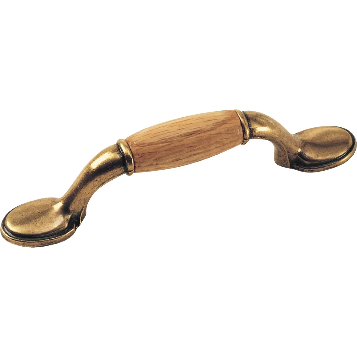 Innovative Laurey 3 In. Center-To-Center Oak Brass First Family with Accent Cabinet Pull User-Friendly