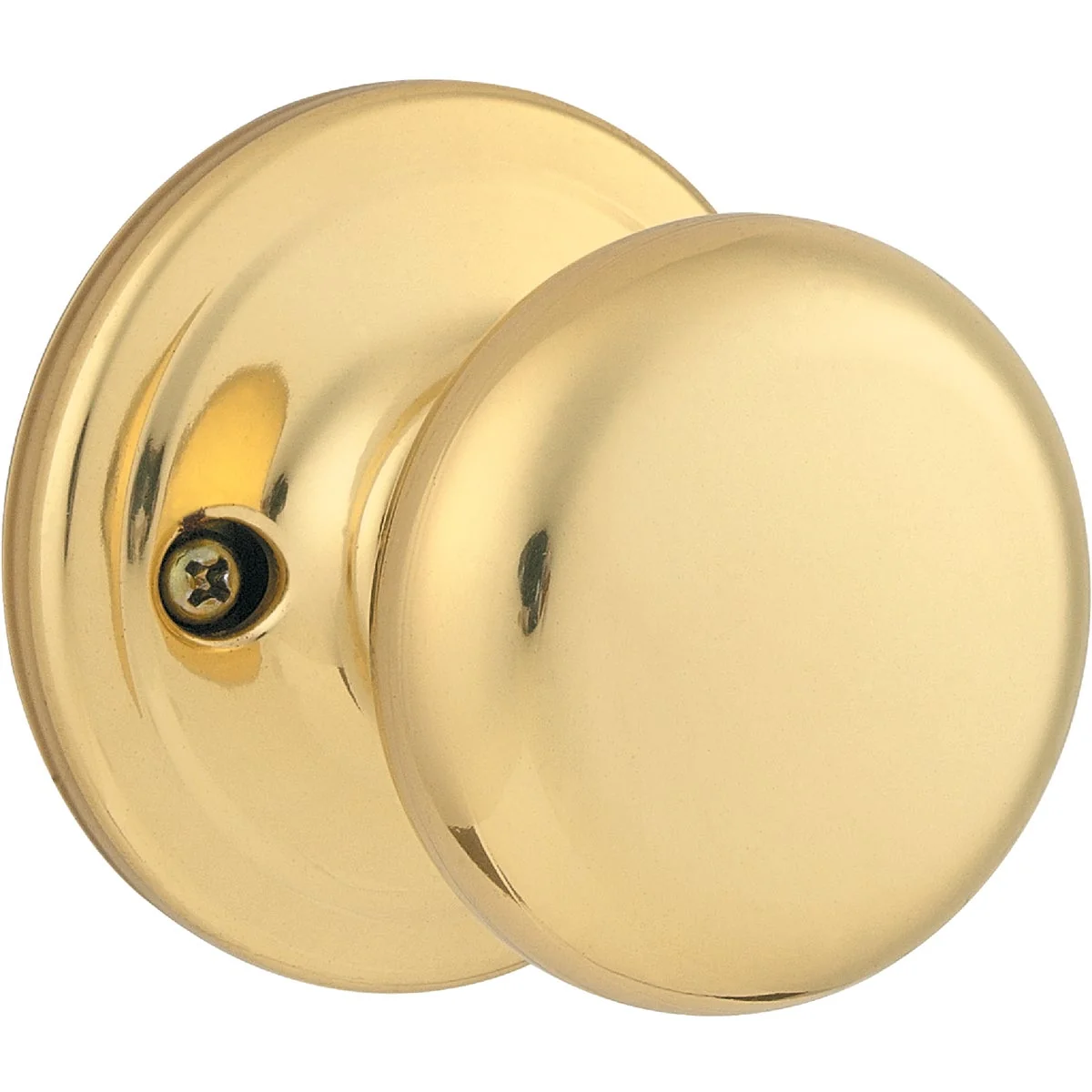 Flexible Kwikset Signature Series Polished Brass Juno Dummy Door Knob Carefully Designed