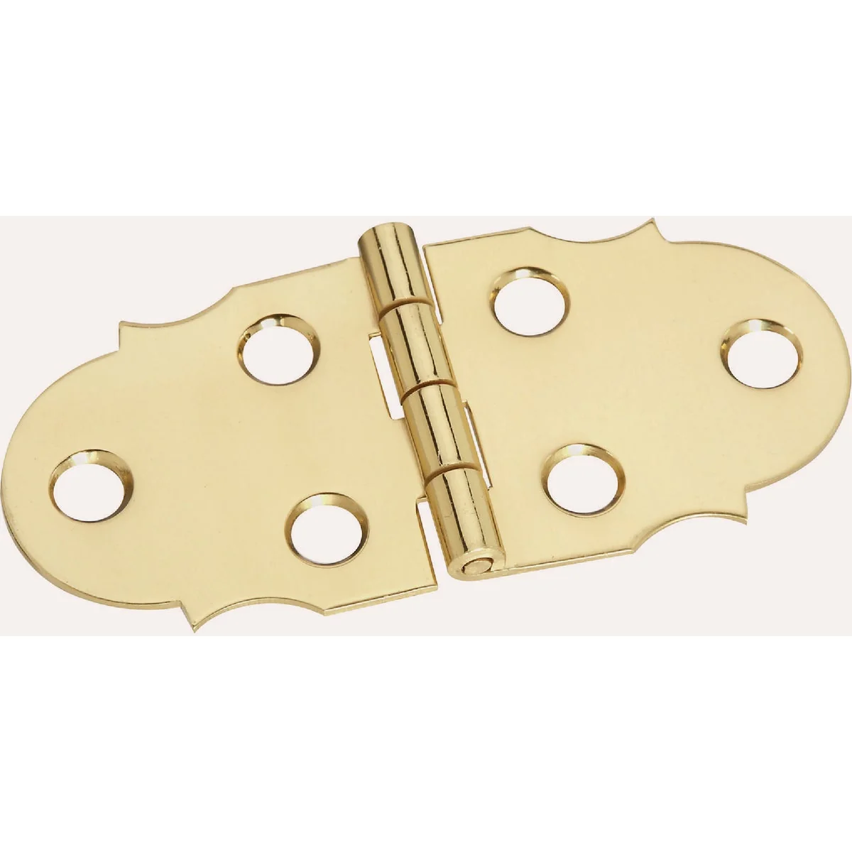 Eco-Friendly National 2-7 8 In. x 1-5 16 In. Polished Brass Decorative Hinge 2-Pack Trendy