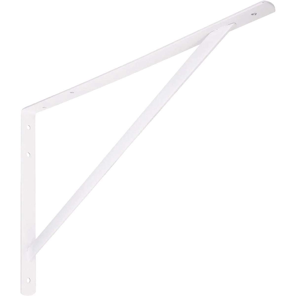 Functional National 111 20 In. White Steel Super Strength Shelf Bracket Trendy
