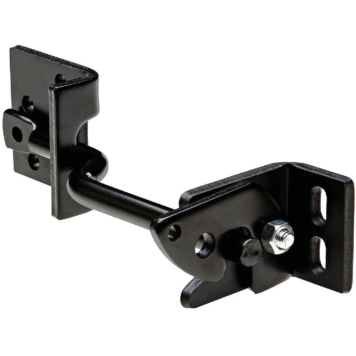 Outstanding National 8 In. Black Adjust-O-Matic Heavy-Duty Gate Latch High-Quality