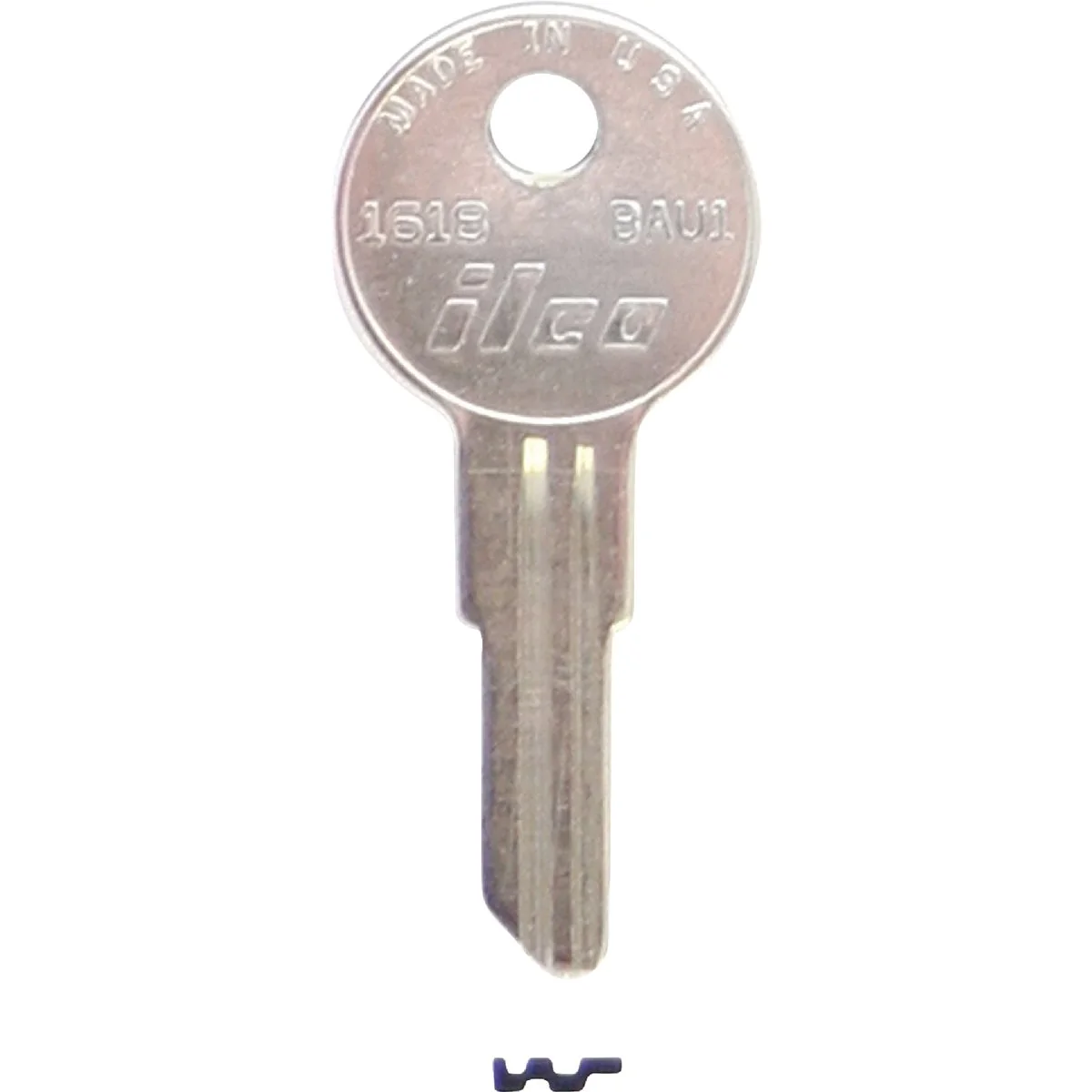 Top-Quality ILCO Bauer Nickel Plated File Cabinet Key BAU1 10-Pack Minimalist