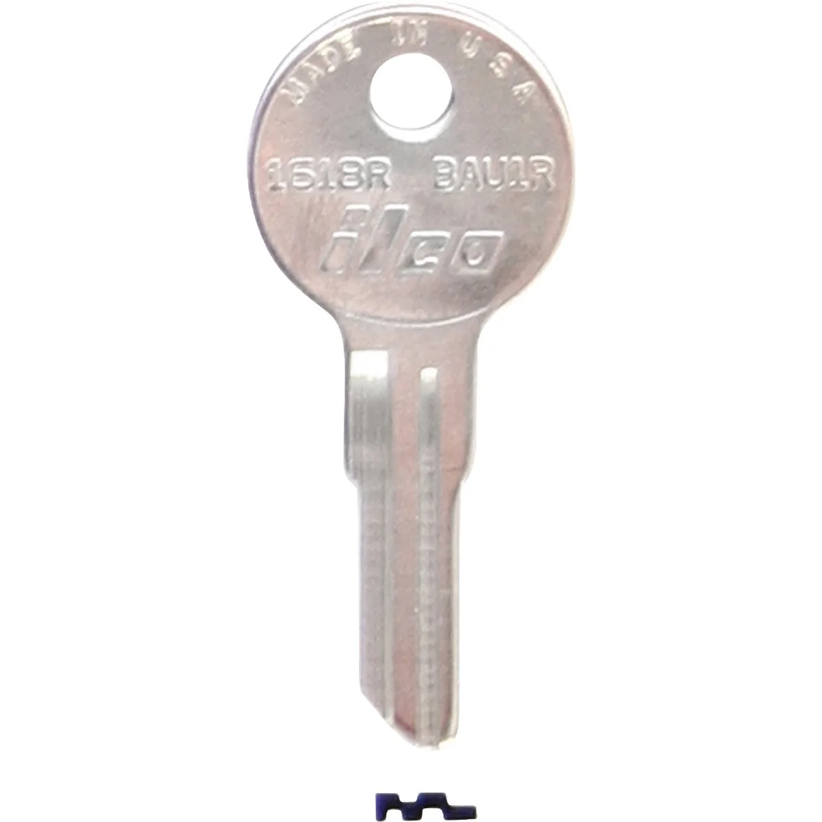 Enhanced ILCO Bauer Nickel Plated File Cabinet Key BAU1R 10-Pack Functional