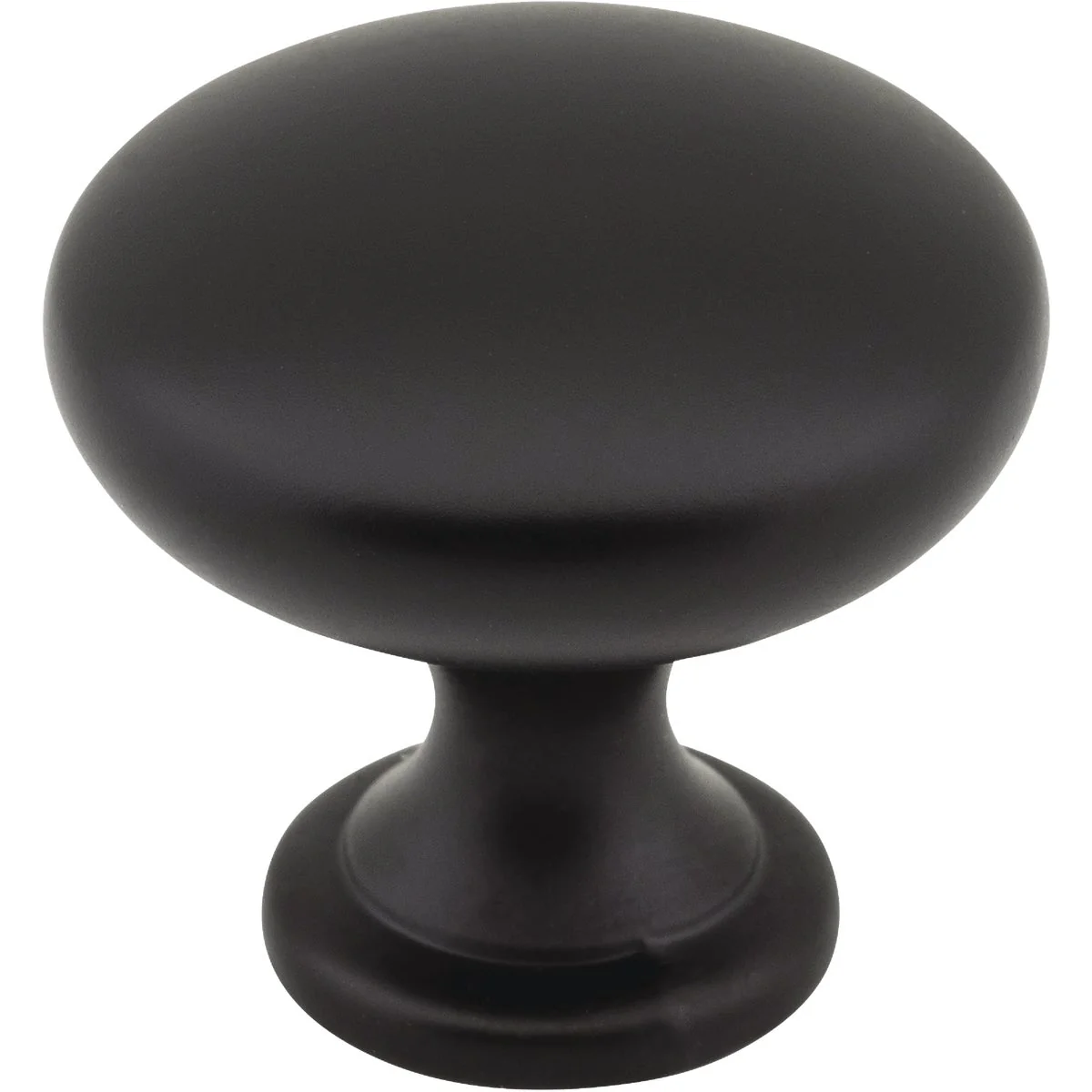 Stylish KasaWare 1-3 16 In. Diameter Zinc Diecast Matte Black Cabinet Knob 4-Pack Advanced