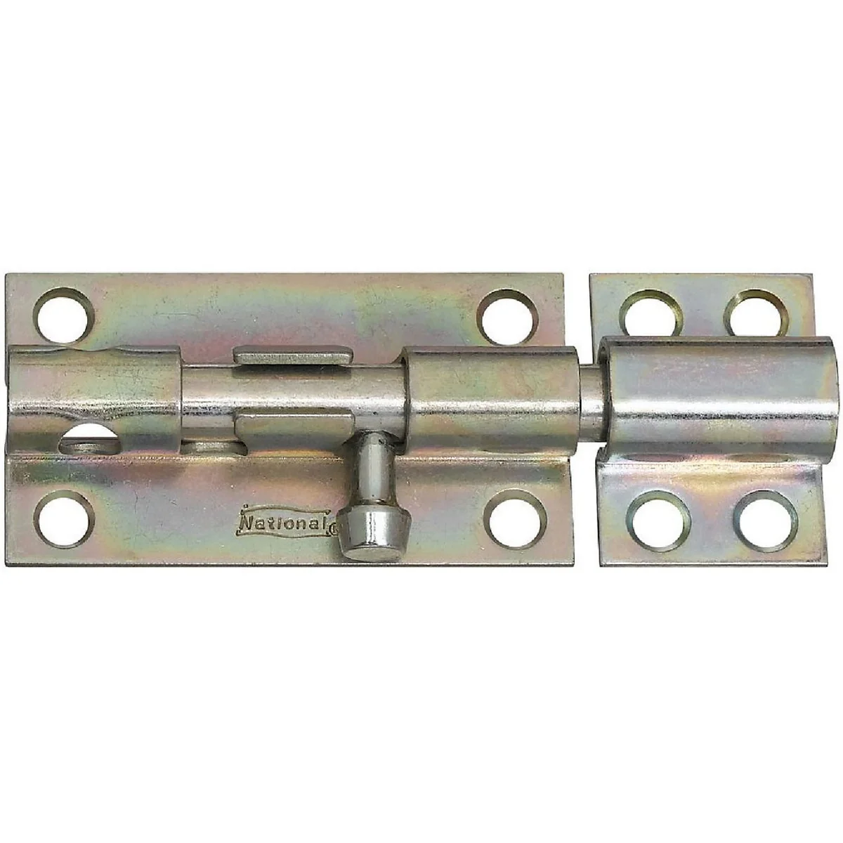 Smart National 4 In. Zinc Heavy Barrel Bolt Natural