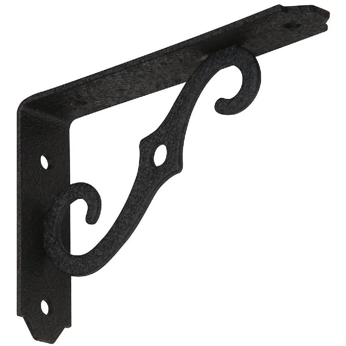 Modern National 152 5 In. D. x 3-1 2 In. H. Black Steel Ornamental Shelf Bracket Plant Hanger Fine