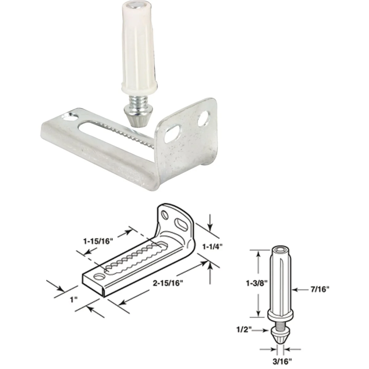 Authentic Prime-Line Bottom Pivot Bracket Pin Kit Quality