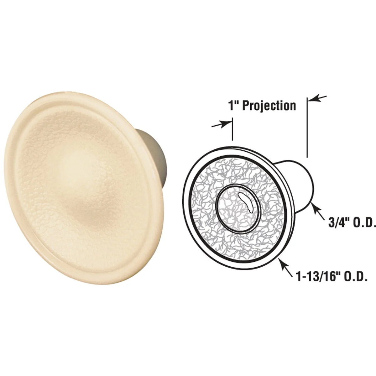 Premium Material Prime Line Bi-Fold Plastic Door Knob Pull 2 Count Exclusive