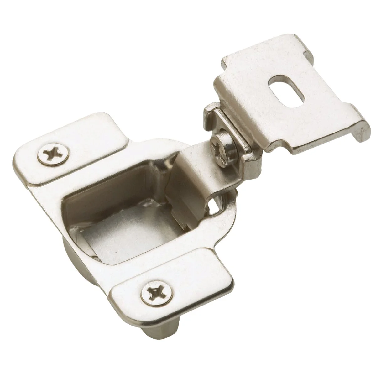 Verified Amerock Matrix Nickel 1-1 4 In. European Self-Closing Concealed Hinge 2-Pack Versatile