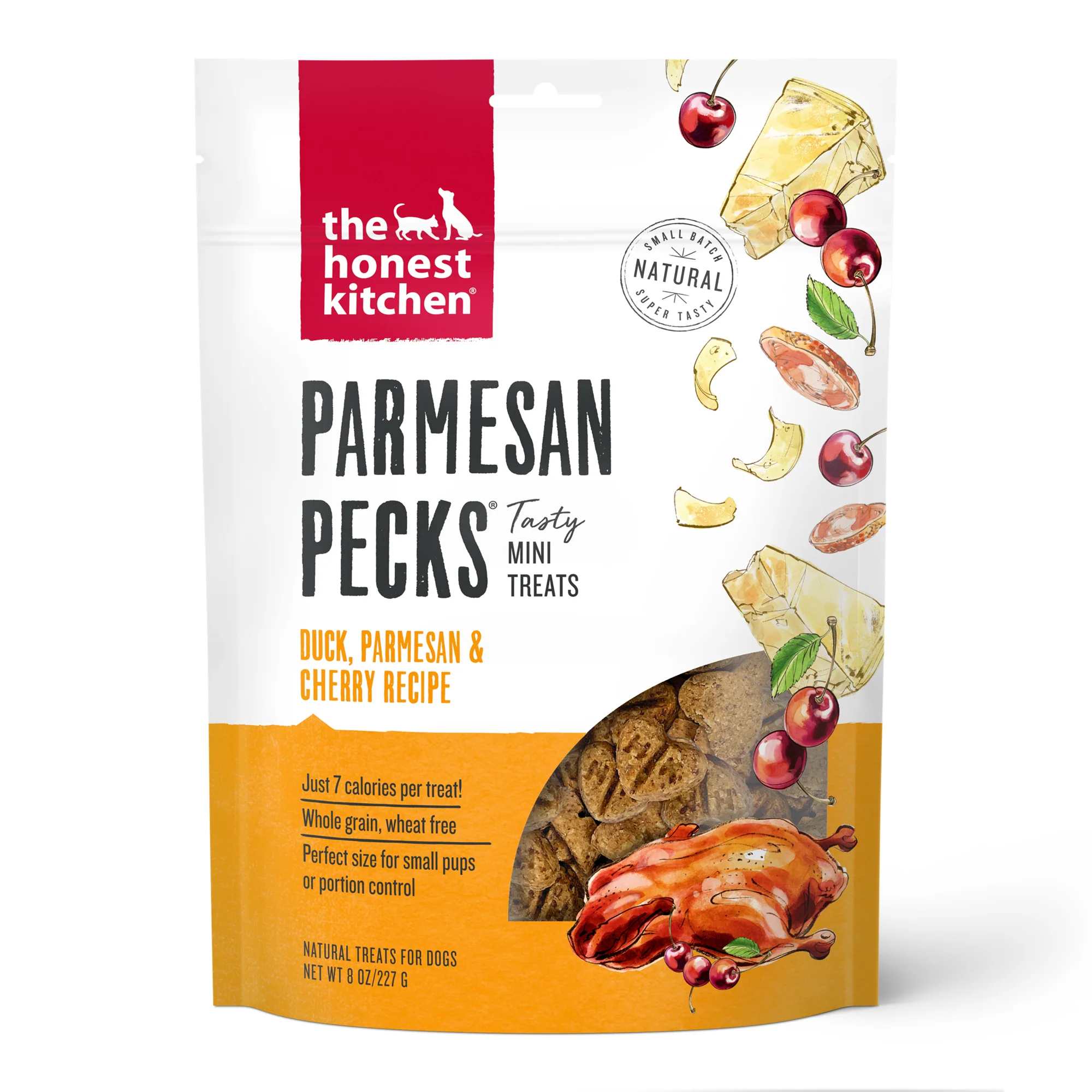 Responsible The Honest Kitchen Dog Treat Parmesan Pecks Duck Cherry Excellent