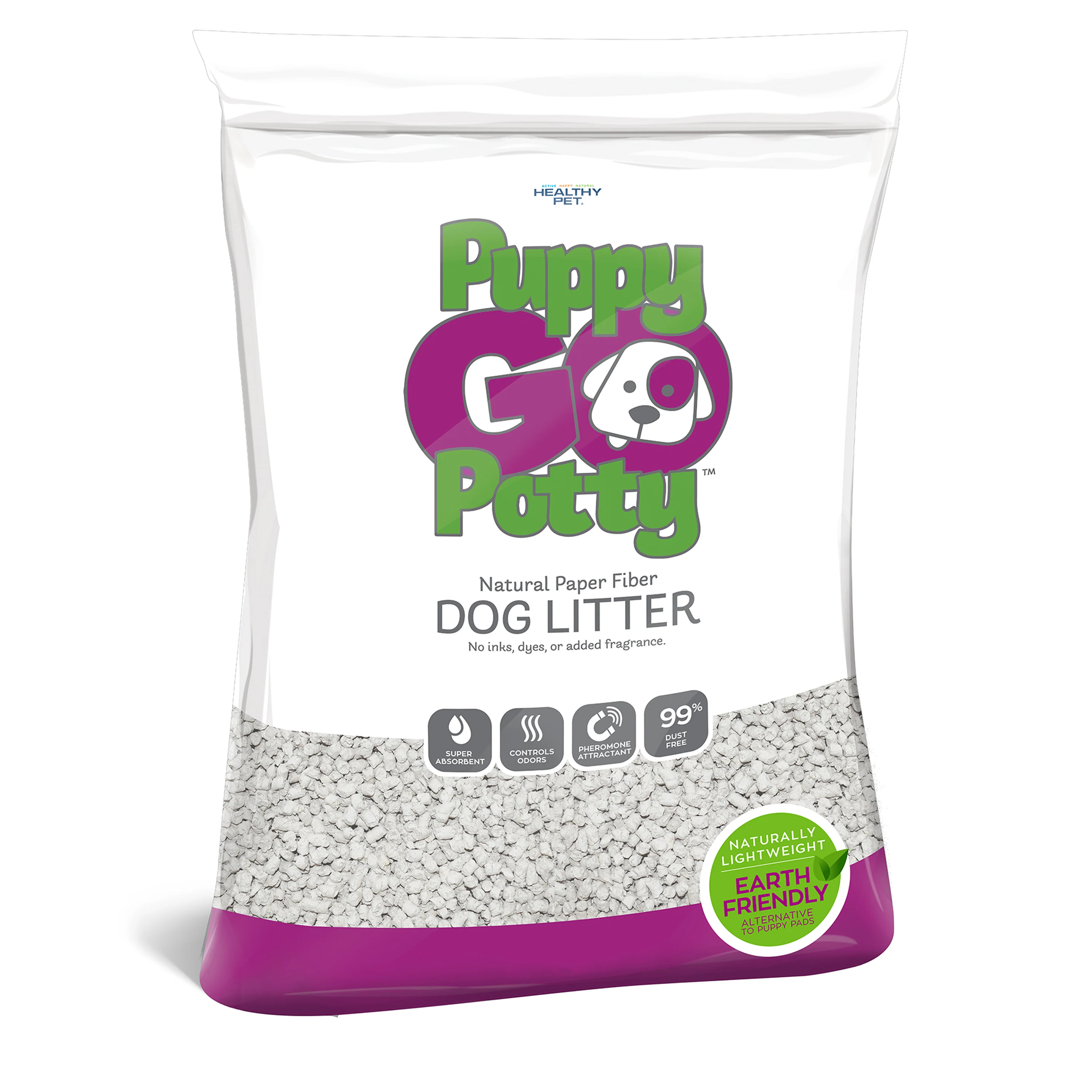 Relaxed Puppy Go Potty Potty Natural Paper Fiber Dog Litter Organic