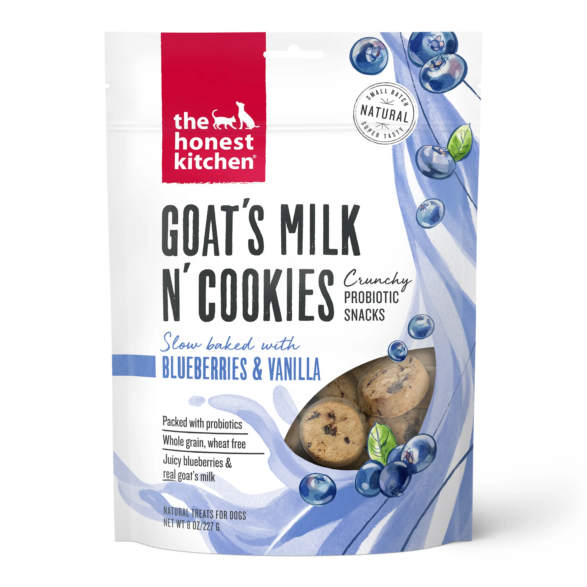 Unique The Honest Kitchen Dog Treat Blueberry Vanilla Goat's Milk N' Cookies Fine