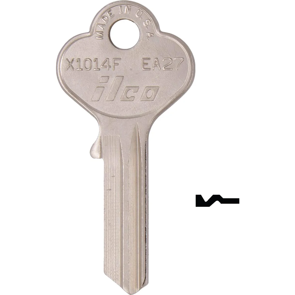 Selected ILCO Eagle Lock Nickel Plated General Use Key 10-Pack Long-Lasting