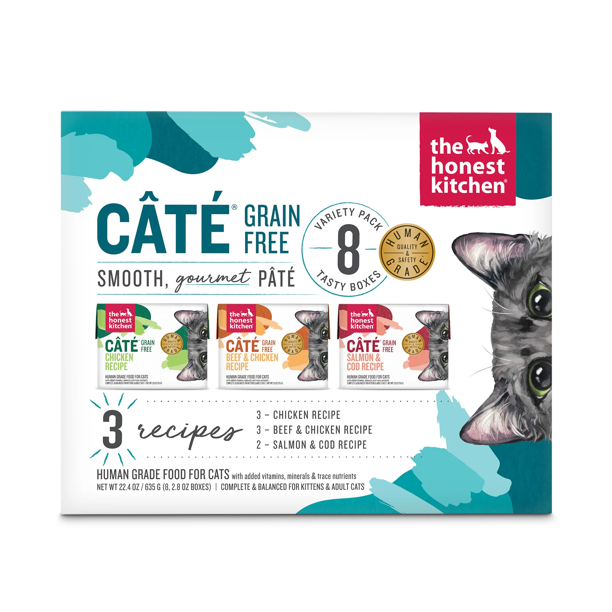 Reliable The Honest Kitchen Câté Wet Cat Food - Grain Câté Pâté Variety Pack User-Friendly