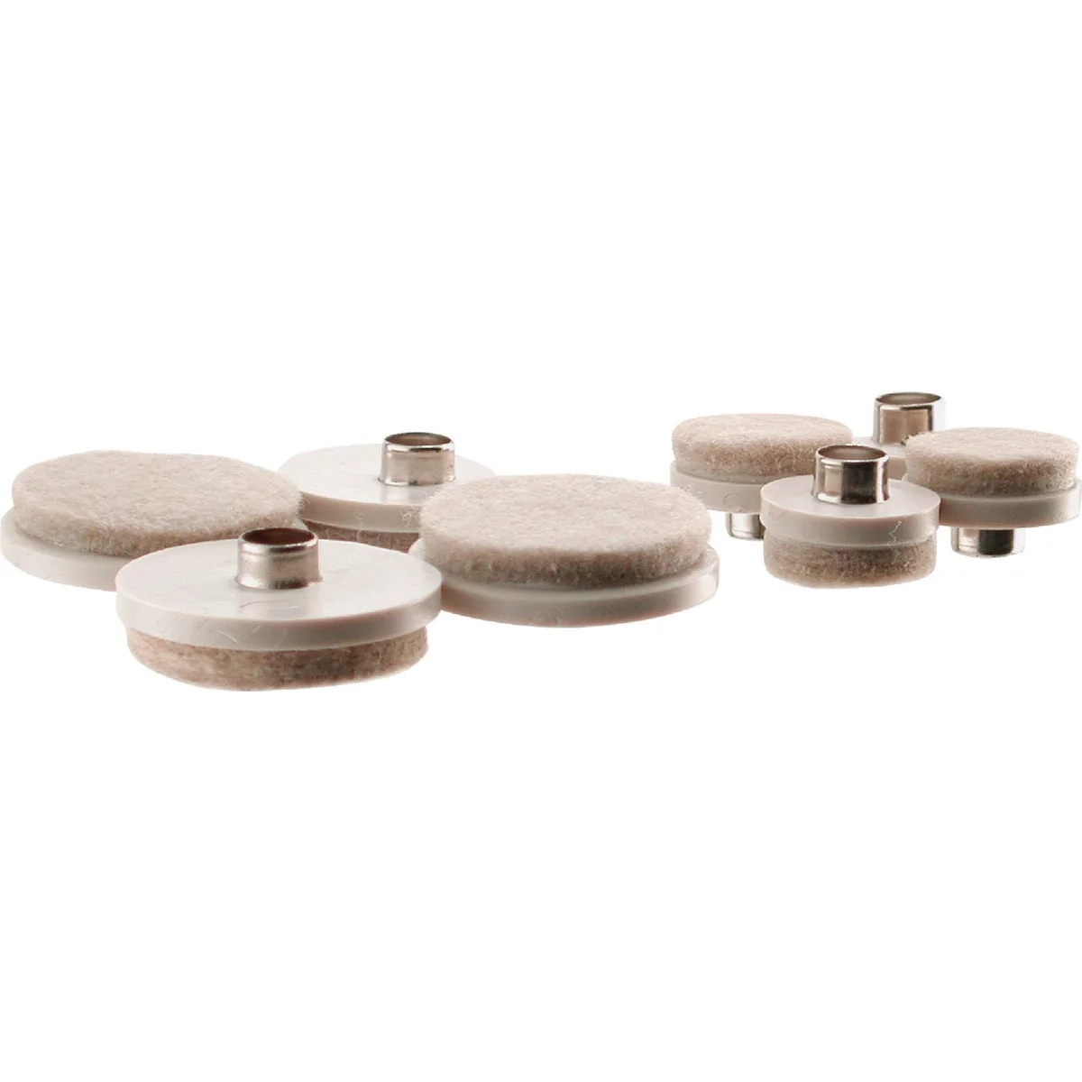 Refined Do it Assorted Size Pack Round Almond Nail on Furniture Glide 20-Count Efficient