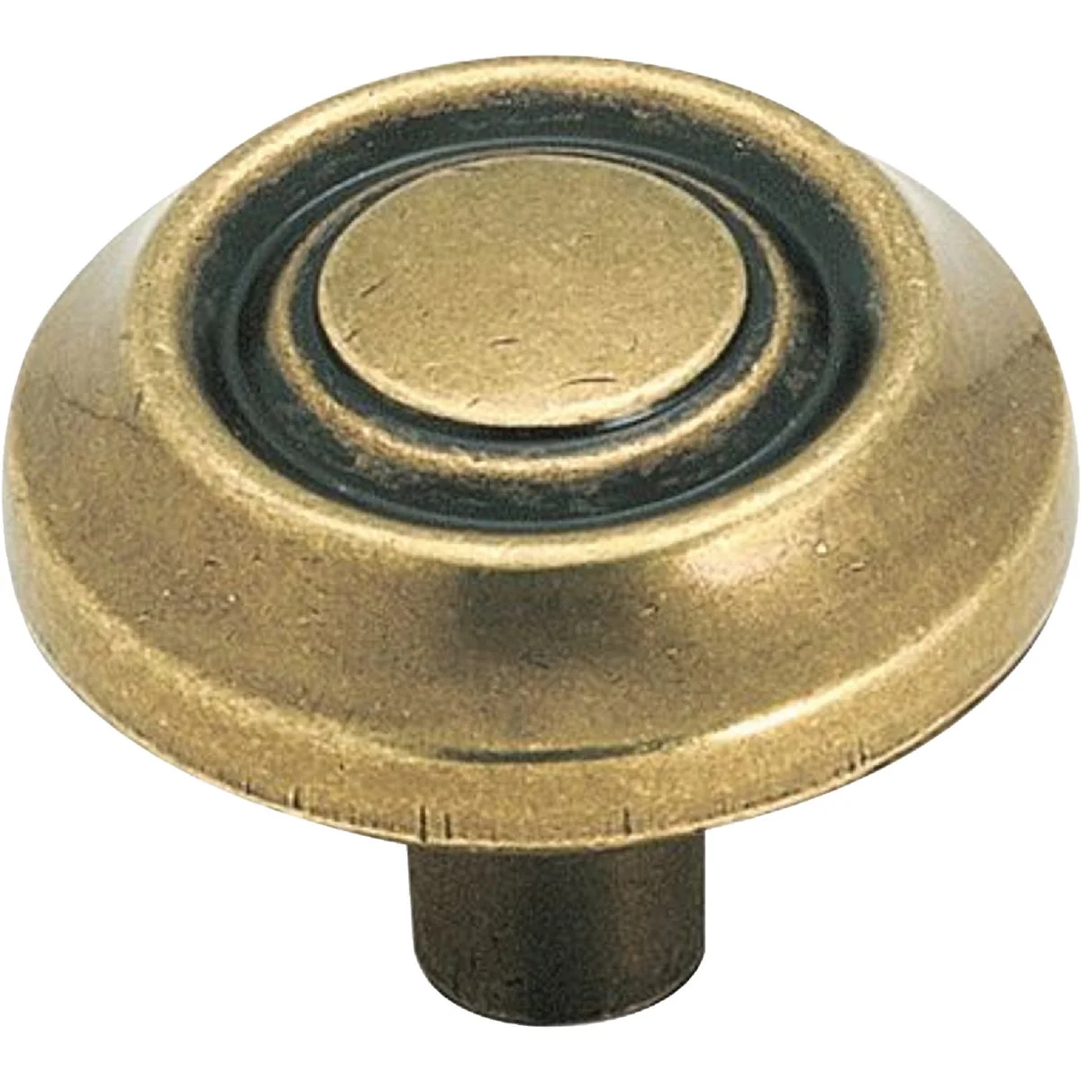 Detailed Amerock Everyday Heritage Burnished Brass 1-1 4 In. Cabinet Knob Exclusive