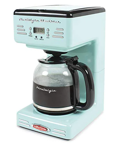 Organic Retro 12 Cup Programmable Coffee Maker With LED Display Responsible