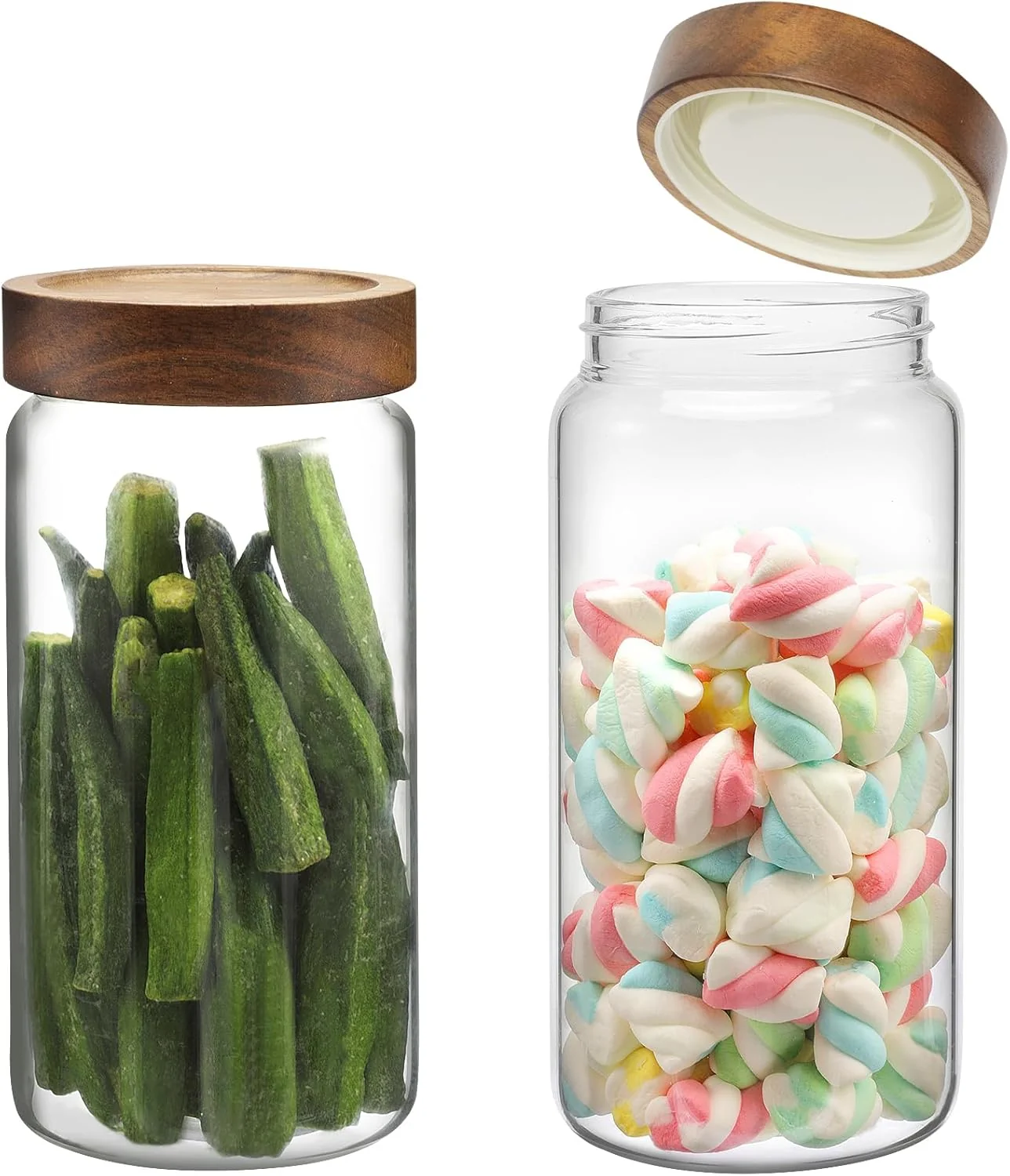 Smart Glass Jar with Screw Top Lid 37oz Borosilicate Glass Spice Jars Seasoning Containers Kitchen Glass Food Storage Canisters for Pantry Liquid Tea Bath Salts Fermenting Reliable