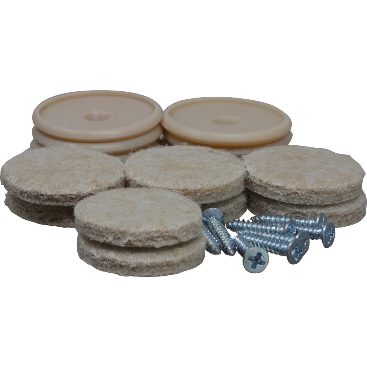 Dependable Do it 1 In. Beige Self Adhesive Felt Pads 8-Pack First-Class