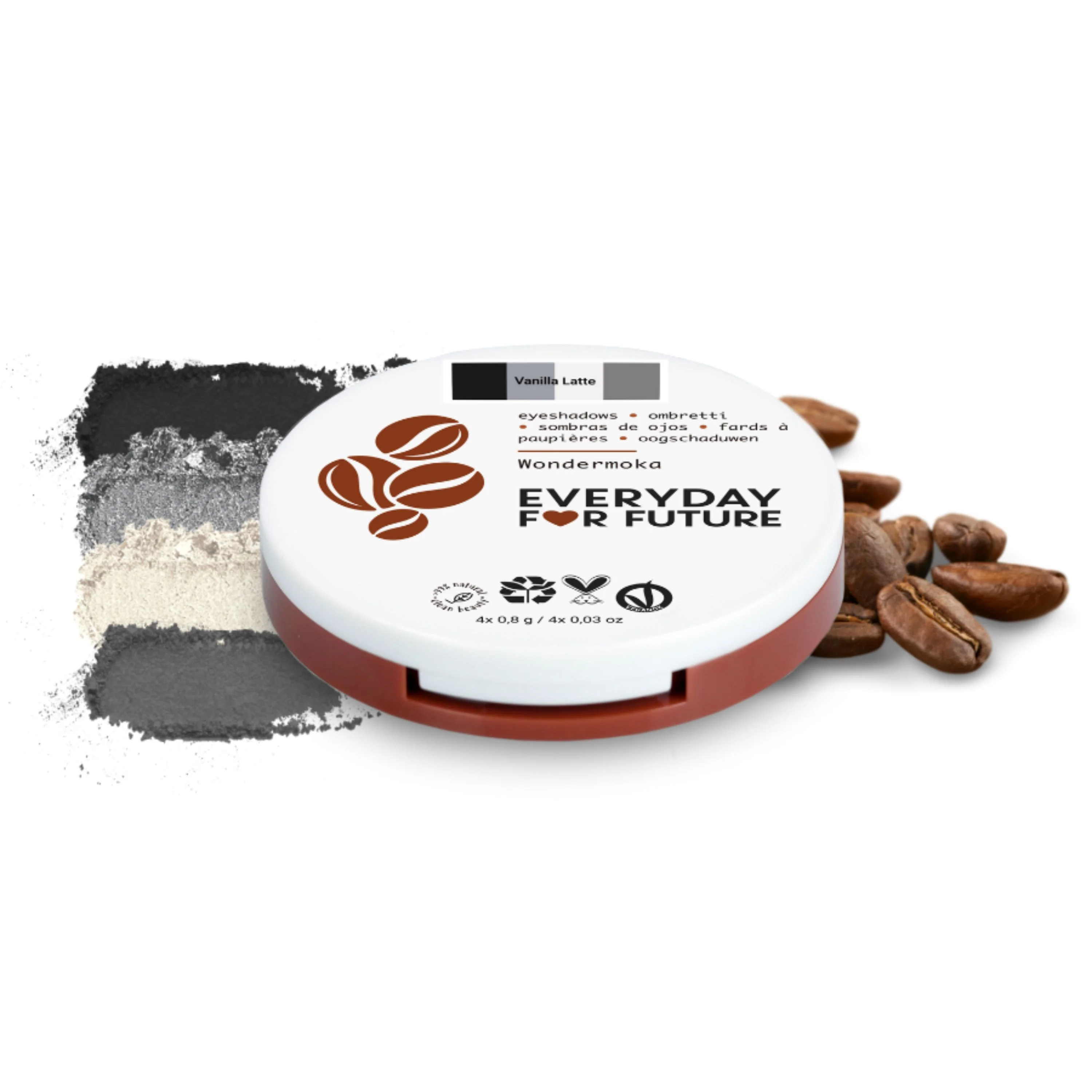 Breathable Everyday For Future Coffee Oil Infused Pigmented Eyeshadow Palette Comfortable