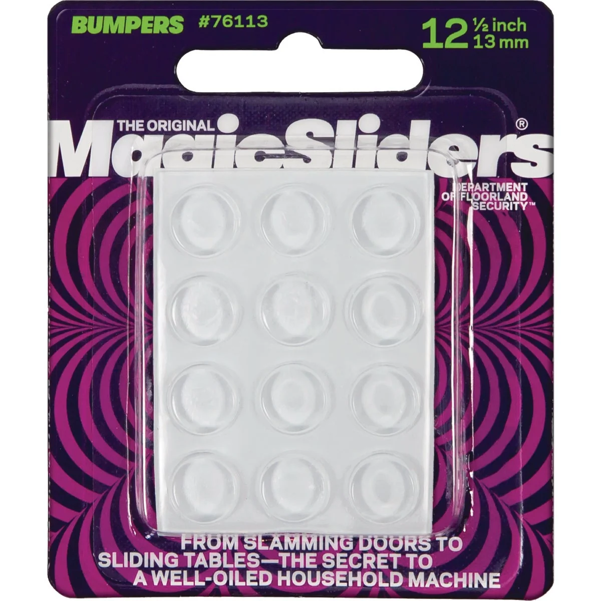 Effective Sliders 1 2 In. Round Clear Self-Stick Bumper 12-Pack User-Friendly