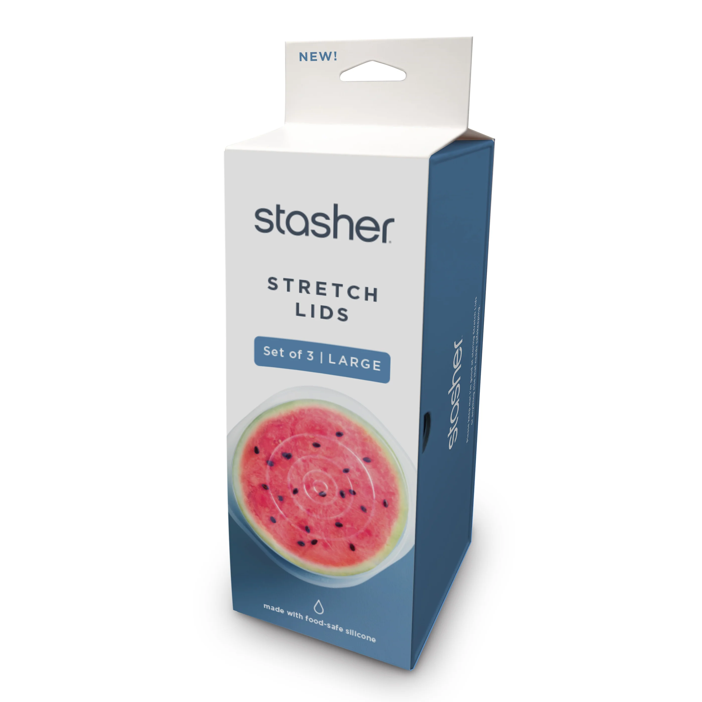 High-Performance Stasher Reusable Large Stretch Lids 3 pack Professional