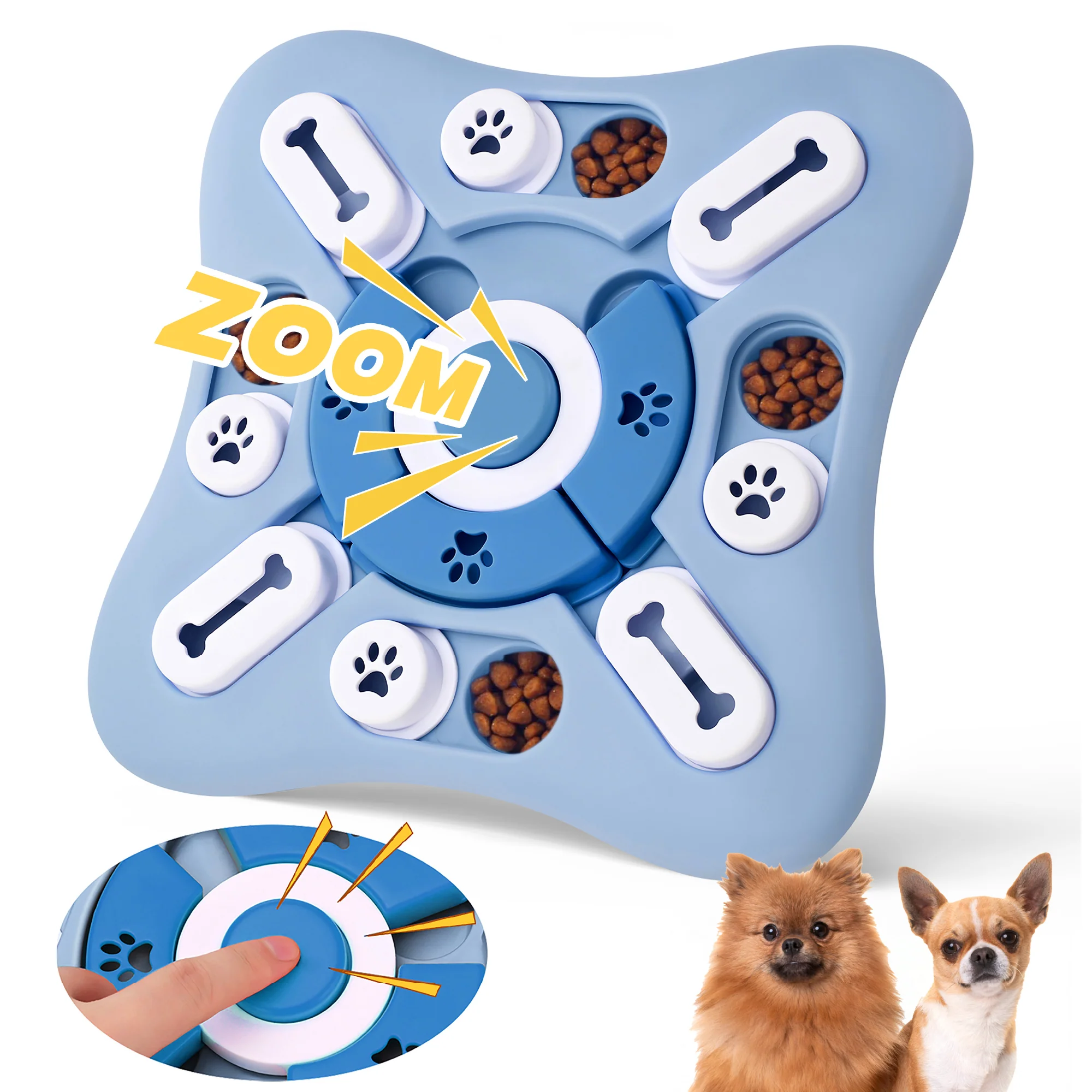 Recyclable PawsPik® Interactive Treat Dispensing Puzzle Dog Toy Traditional