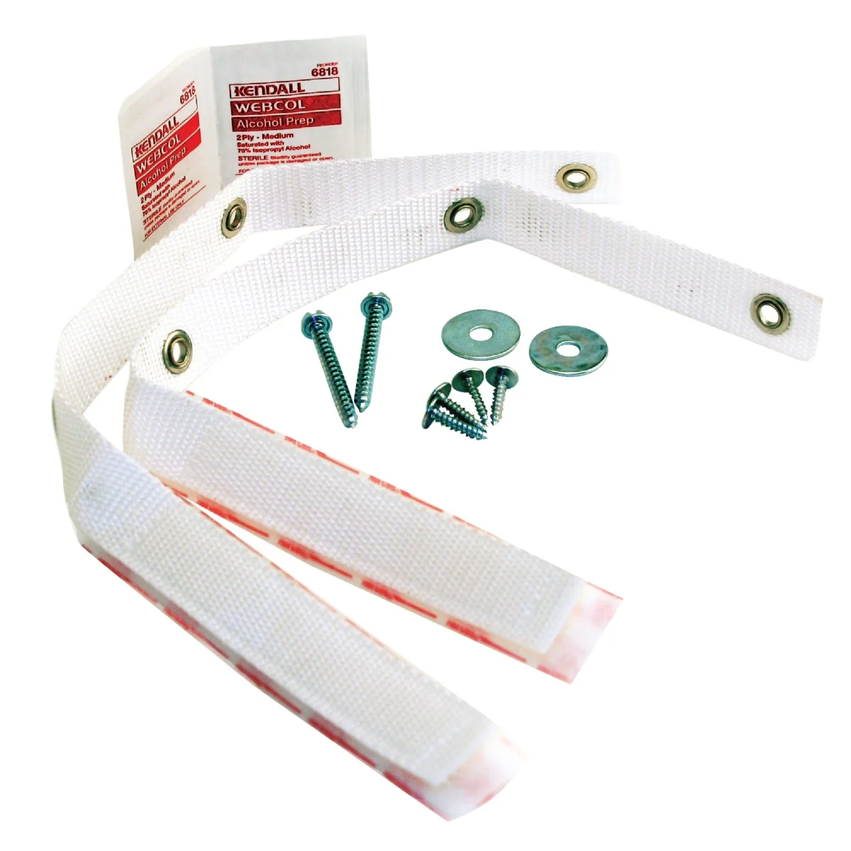 Verified QuakeHold 15 In. White Anti-Fall Furniture Straps 2 Count Dependable