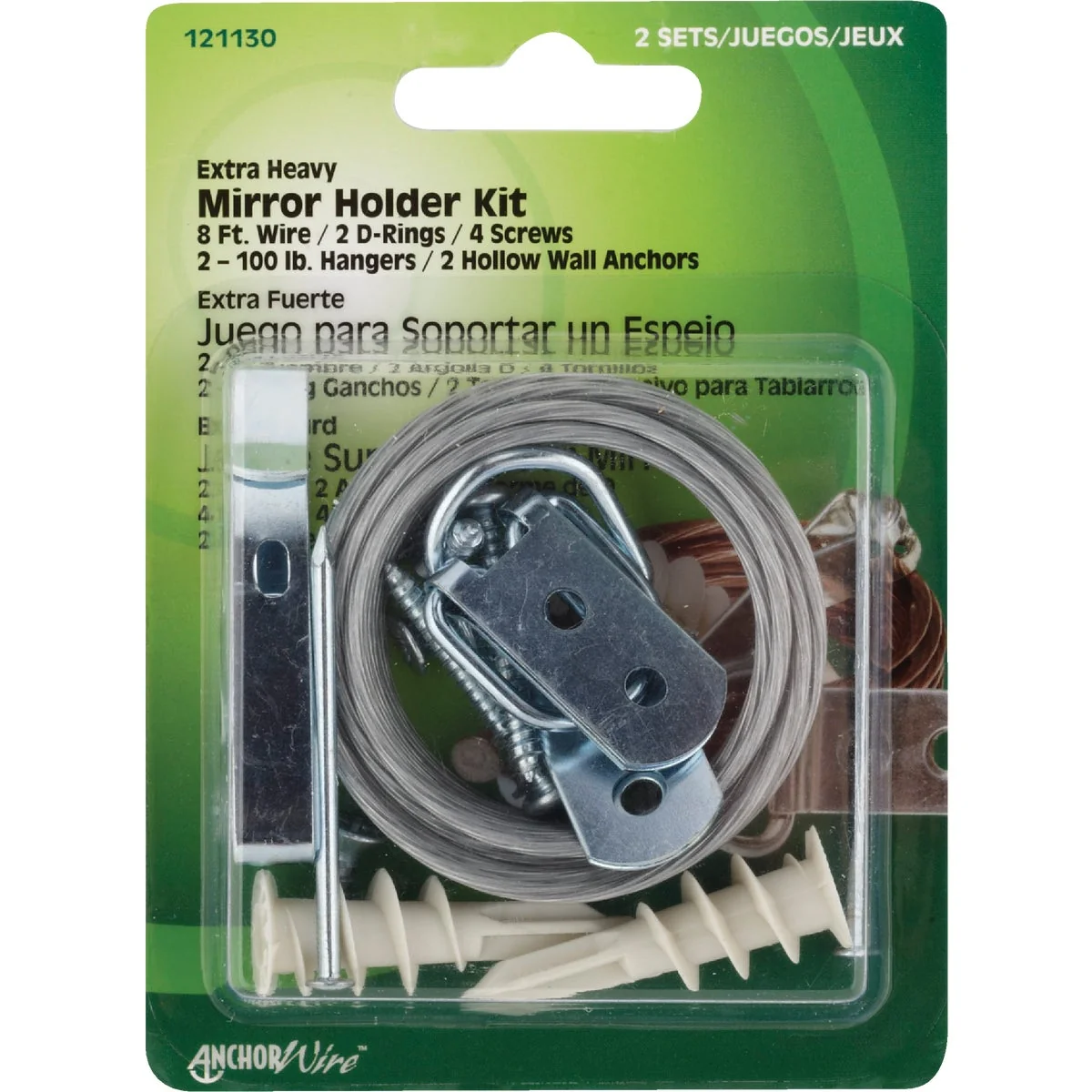 Carefully Designed Hillman Anchor Wire Heavy-Duty Mirror And Picture Hanger Kit Original