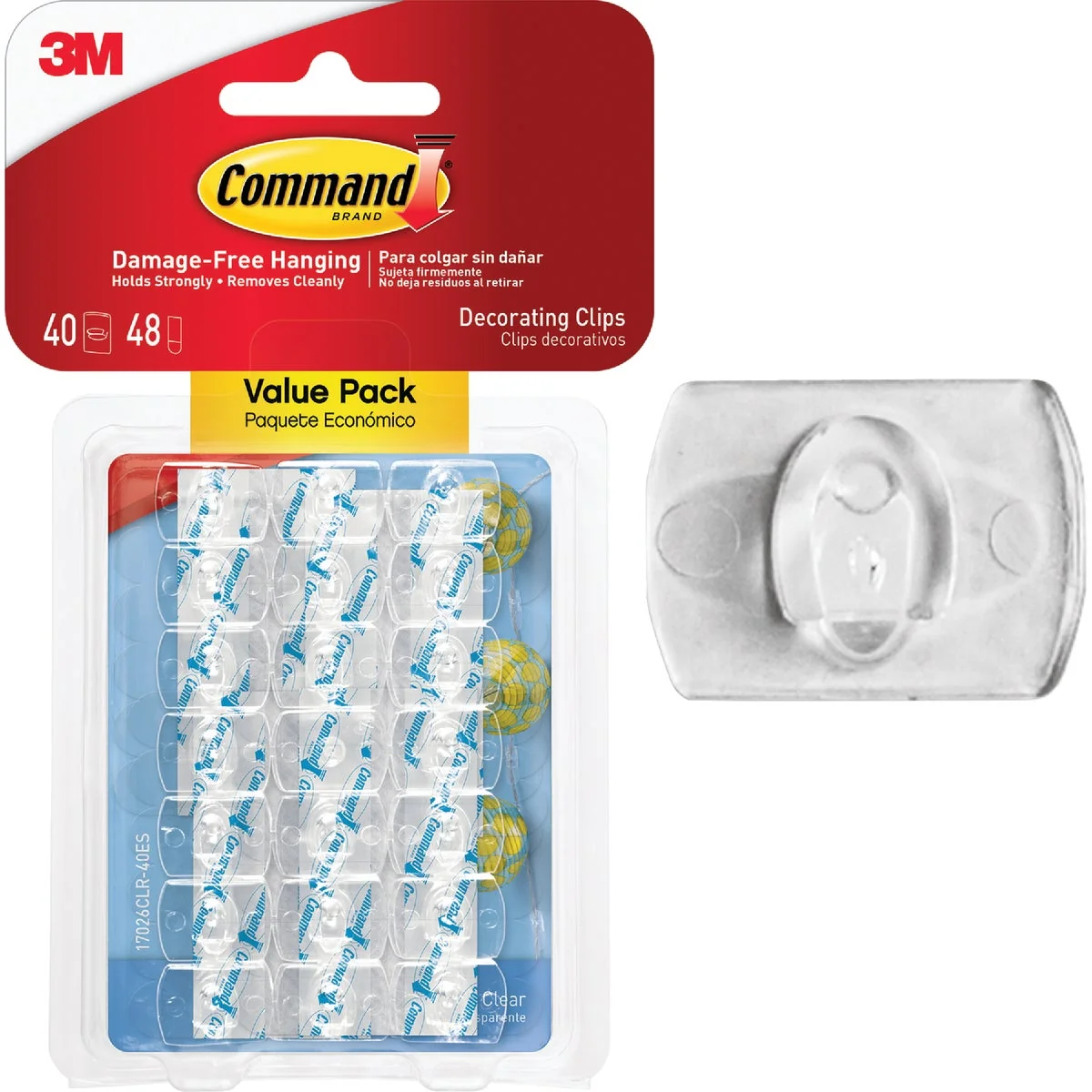 Long-Lasting Command Decor Adhesive Clip Modern