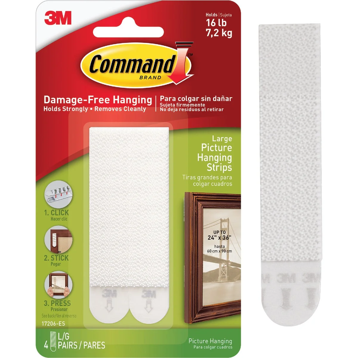 Soft Command 3 4 In. x 3-5 8 In. White Interlocking Picture Hanger 4 Count World-Class