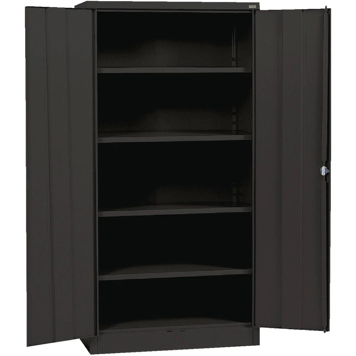 Elegant Edsal 4-Shelf Black Storage Cabinet Versatile