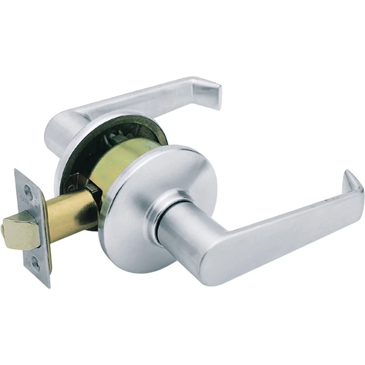 Fine Schlage Satin Chrome Passage Door Lever Secure